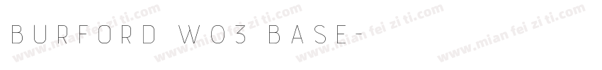 Burford W03 Base字体转换